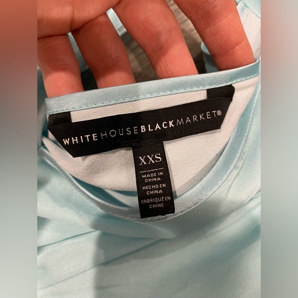 white house black market Blue Brown Ombré Column Dress size Xxs - Picture 5 of 14